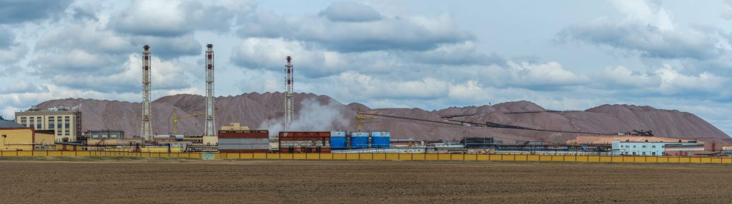 Chlorure de potassium dans les mines de potasse
