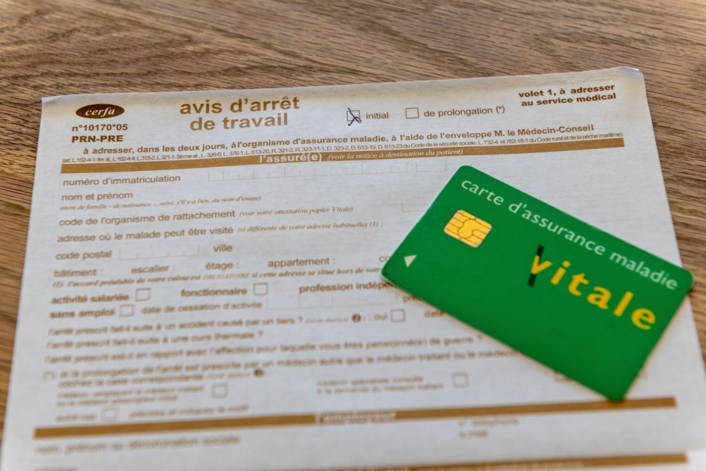 arrêt de travail suite à une maladie professionnelle