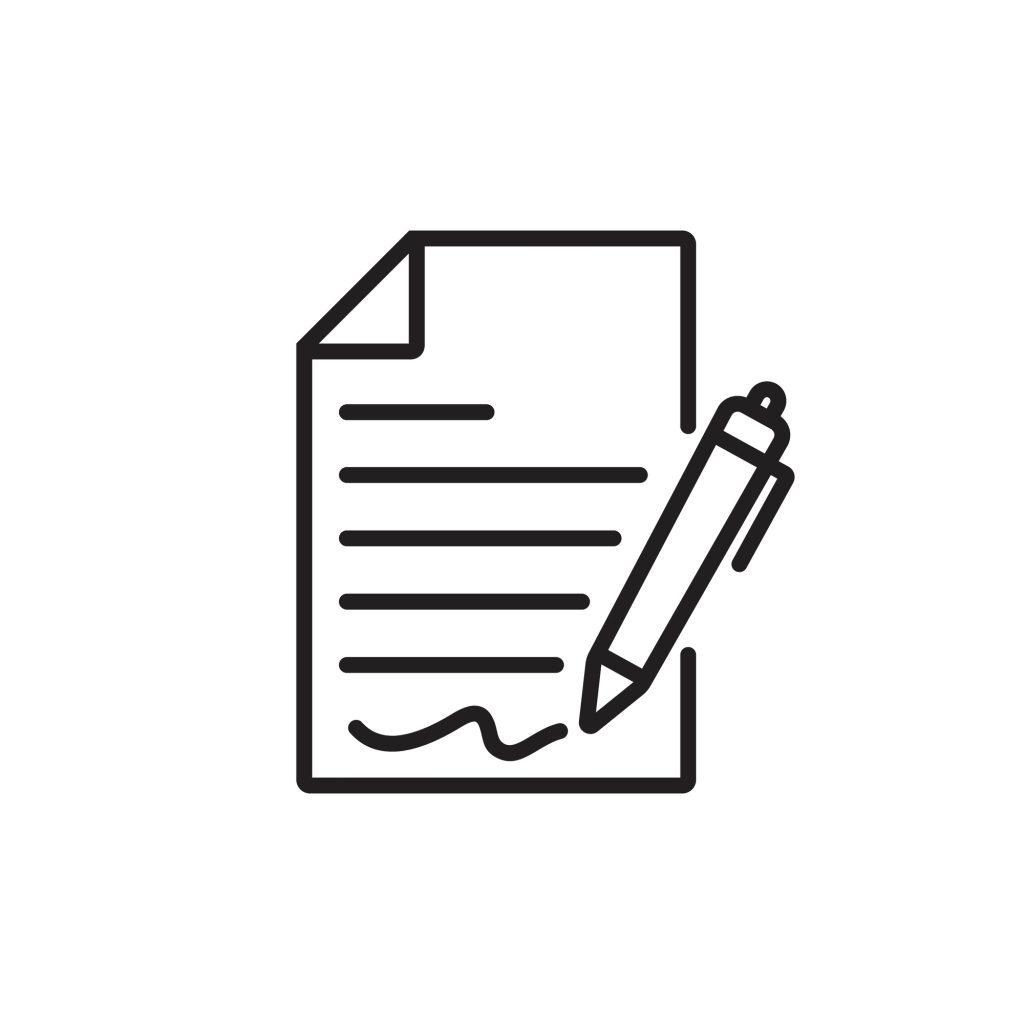 Image représentant un contrat avec une clause de non concurrence. 